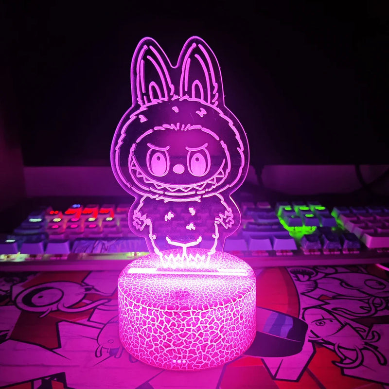 Lampă cu iluzie 3D de lebădă - mai multe variante