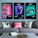 Proiectarea picturii pentru copii Inside Out 2 - mai multe variante