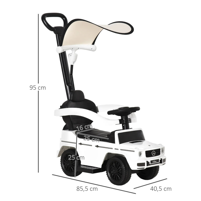 Mercedes G scuter cu bara de ghidare și baldachin