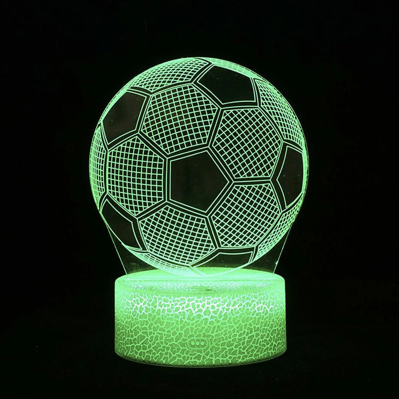 Lampă cu iluzie 3D de fotbal - mai multe variante