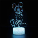 Lampă cu iluzii 3D Mickey Mouse - mai multe variante