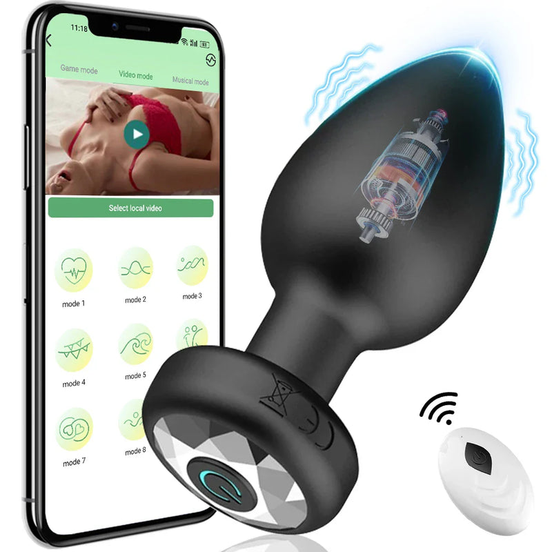 Vibrator anal controlat fără fir - mai multe variante