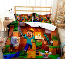 Lenjerie de pat pentru copii Minecraft - mai multe variante