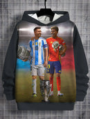 Copii Fotbal Sweatshirt Lionel Messi și Lamine Yamal