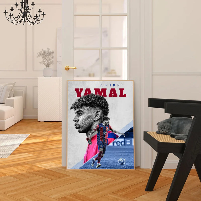 Imagine design Lamine Yamal - mai multe variante