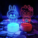 Lampă cu iluzie 3D de lebădă - mai multe variante