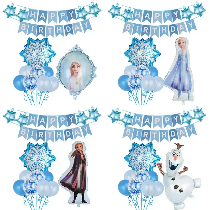 Frozen Baloane de ziua de naștere - mai multe variante