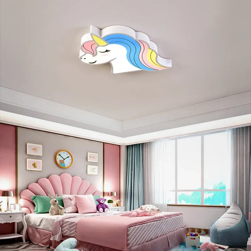 Lampă de tavan unicorn pentru fete - mai multe variante
