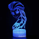 Lampă cu iluzii 3D Frozen - mai multe variante