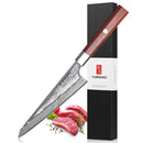 Cuțit Honesuki realizat din oțel damascat