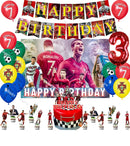 Set de petrecere de fotbal pentru ziua de naștere cu baloane Cristiano Ronaldo - mai multe variante