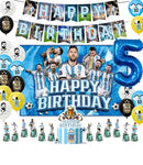 Set de petrecere de fotbal pentru ziua de naștere cu baloane Lionel Messi - mai multe variante