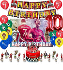 Set de petrecere de fotbal pentru ziua de naștere cu baloane Cristiano Ronaldo - mai multe variante