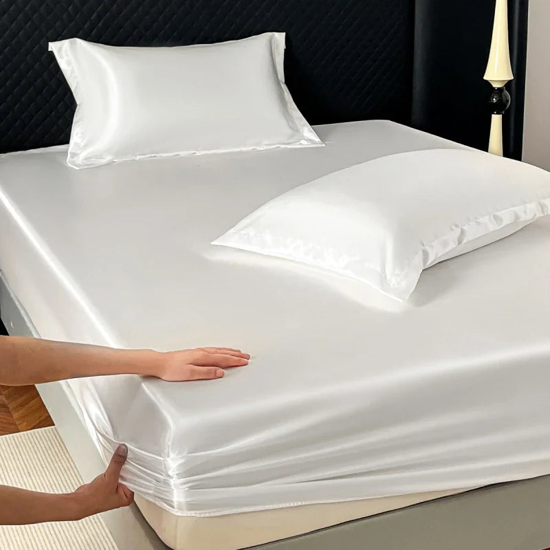 Cearșaf confortabil din satin elastic - mai multe variante