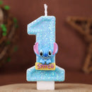 Lumânări de tort cu numărul Stitch - mai multe variante