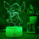 Lampă cu iluzii 3D Stitch - mai multe variante