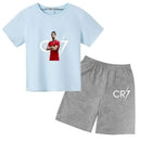 Set de vară pentru copii cu tricou și pantaloni scurți Cristiano Ronaldo - mai multe variante
