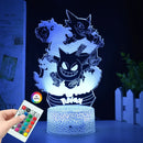 Lampă cu iluzie 3D Pokemon