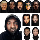 Mască elastică 3D cu motive de celebrități - mai multe variante