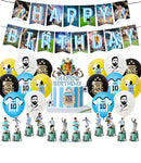Set de petrecere de fotbal pentru ziua de naștere cu baloane Lionel Messi - mai multe variante