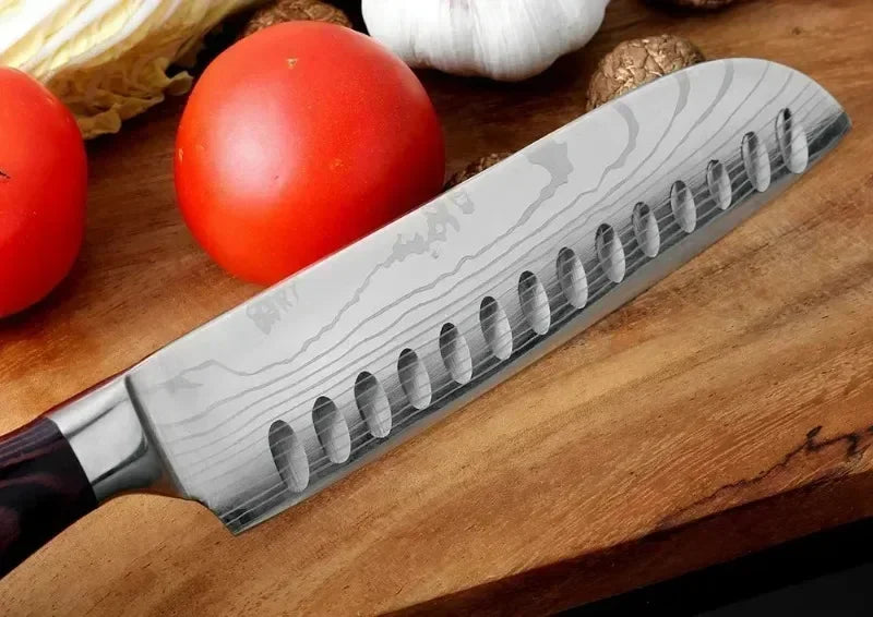 Set de cuțite de bucătărie SharpMaster™ cu model Damascene și foarfece