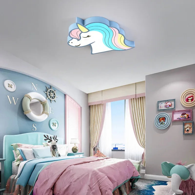 Lampă de tavan unicorn pentru fete - mai multe variante