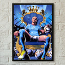 Imaginea de design a unui fotbalist - Erling Haaland