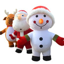 Design costum Crăciun - Moș Crăciun, ren și om de zăpadă