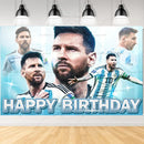 Set de petrecere de fotbal pentru ziua de naștere cu baloane Lionel Messi - mai multe variante