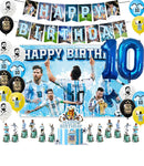 Set de petrecere de fotbal pentru ziua de naștere cu baloane Lionel Messi - mai multe variante