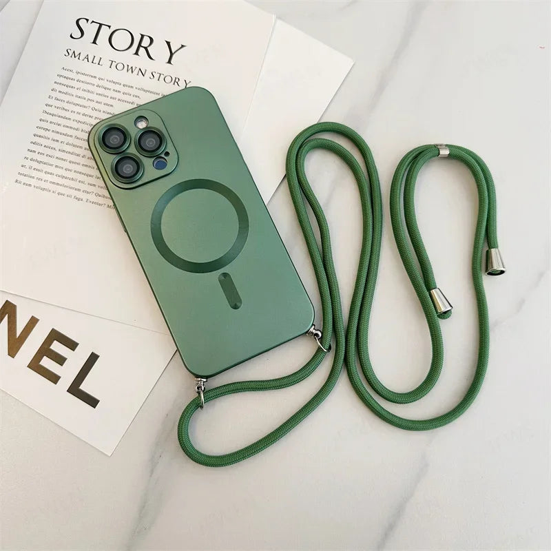 Curea Crossbody cu husă pentru iPhone 12 - 14 Pro/Pro Max - mai multe variante