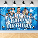 Set de petrecere de fotbal pentru ziua de naștere cu baloane Lionel Messi - mai multe variante