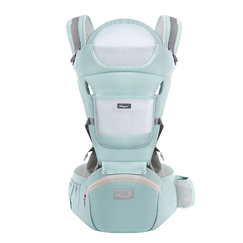 Port-bebeluș ergonomic cu scaun lombar multifuncțional - mai multe variante