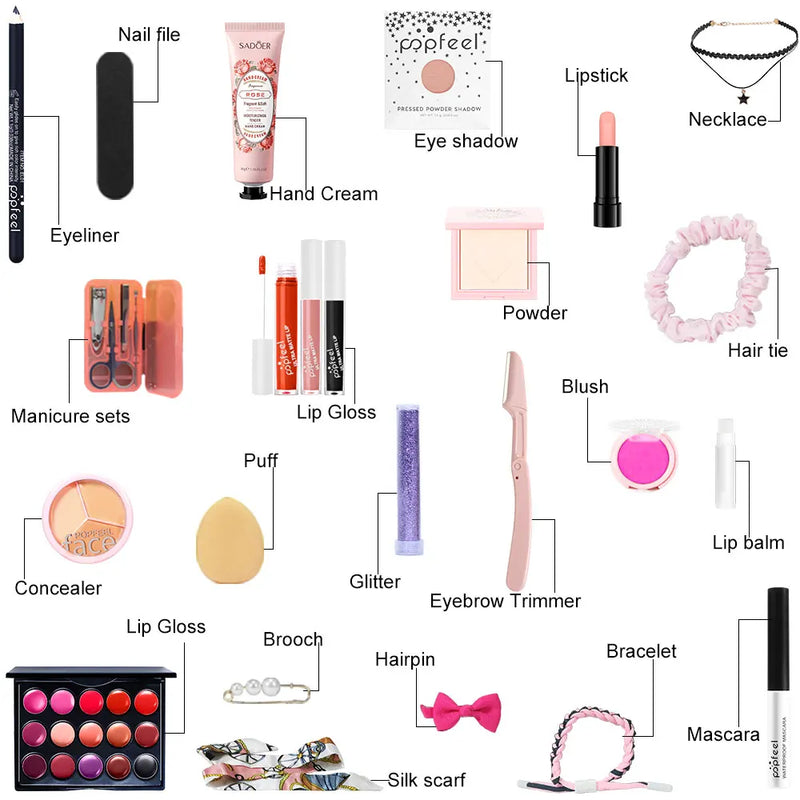 Calendar advent cosmetic - accesorii de frumusețe