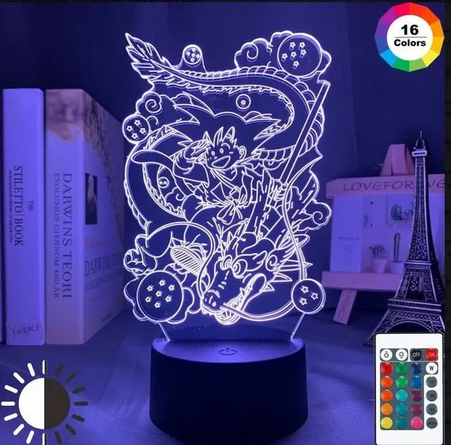 Lampă cu iluzie 3D Dragon Ball - mai multe variante