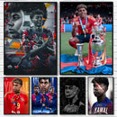 Imaginea de design a unui fotbalist - Lamine Yamal