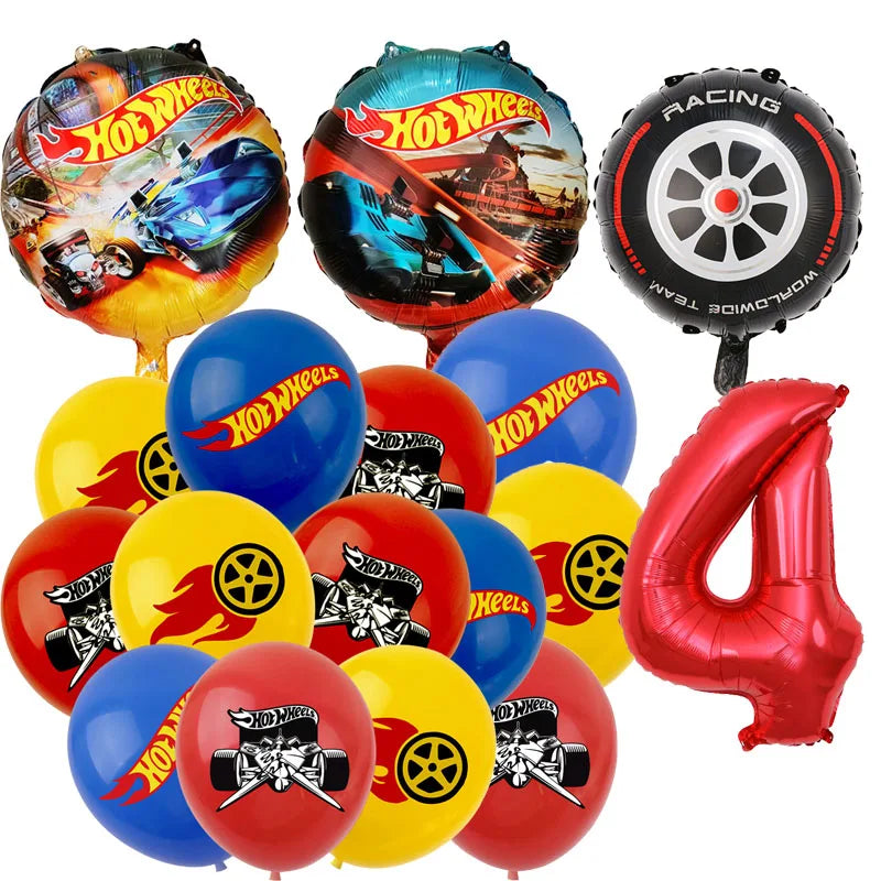 Baloane aniversare Hot Wheels - mai multe variante