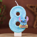 Lumânări de tort cu numărul Stitch - mai multe variante