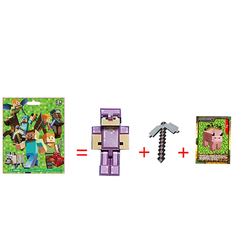 Pachetul figurină și cărțile Minecraft - mai multe variante