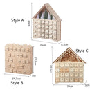 Calendar advent din lemn de umplut