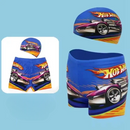Costum de baie și șapcă pentru băieți Hot Wheels - mai multe variante