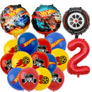 Baloane aniversare Hot Wheels - mai multe variante