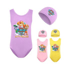 Fete costum de baie dintr-o singură piesă și șapcă Paw Patrol - mai multe variante