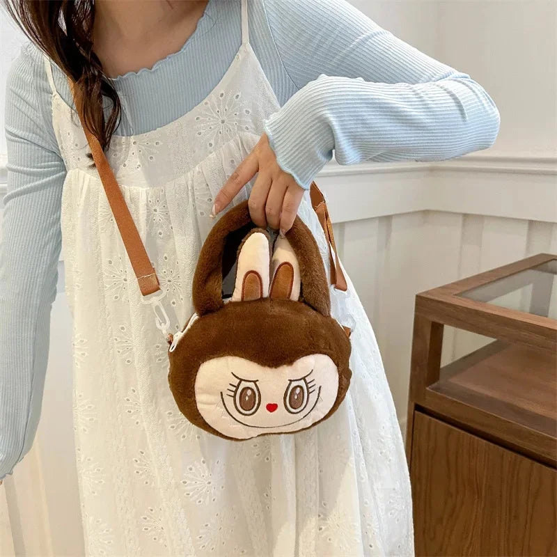 Geantă crossbody din pluș Labubu - mai multe variante