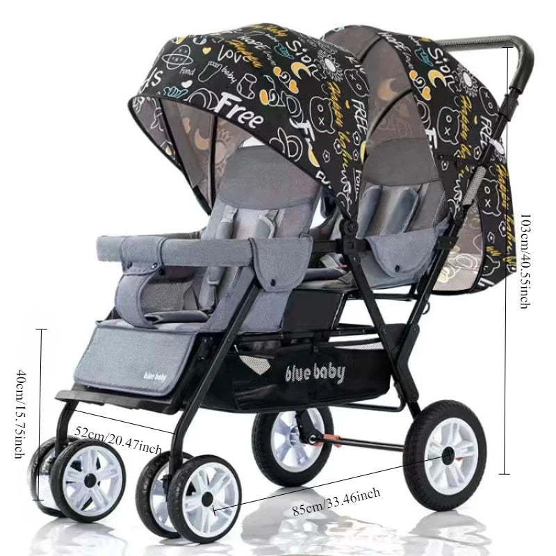 Cărucior BabyNest™ pentru gemeni - mai multe variante