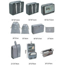 Set mare de organizatori de călătorie pentru valiză - mai multe variante