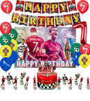 Set de petrecere de fotbal pentru ziua de naștere cu baloane Cristiano Ronaldo - mai multe variante