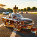 Design sticla de whisky cu motiv masina - mai multe variante