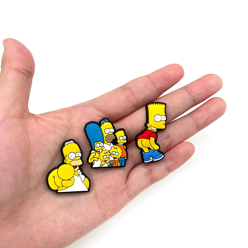 Decorațiuni pentru pantofi Crocs Simpsons - 18 buc