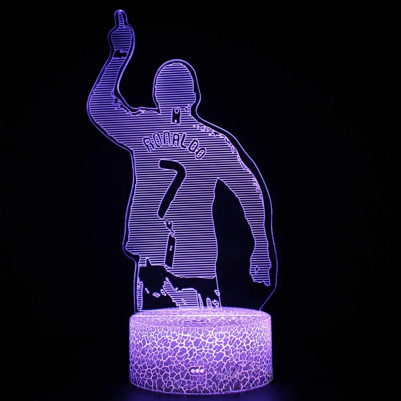 Lampă cu iluzia 3D a lui Cristiano Ronaldo - mai multe variante